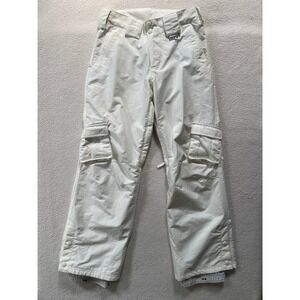 Sims Women X-Small Snow Pants White Cargo Winter Ski Snowboard Riding Mountain